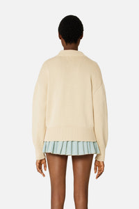 Ami de Coeur buttoned knitted cardigan - Vanilla