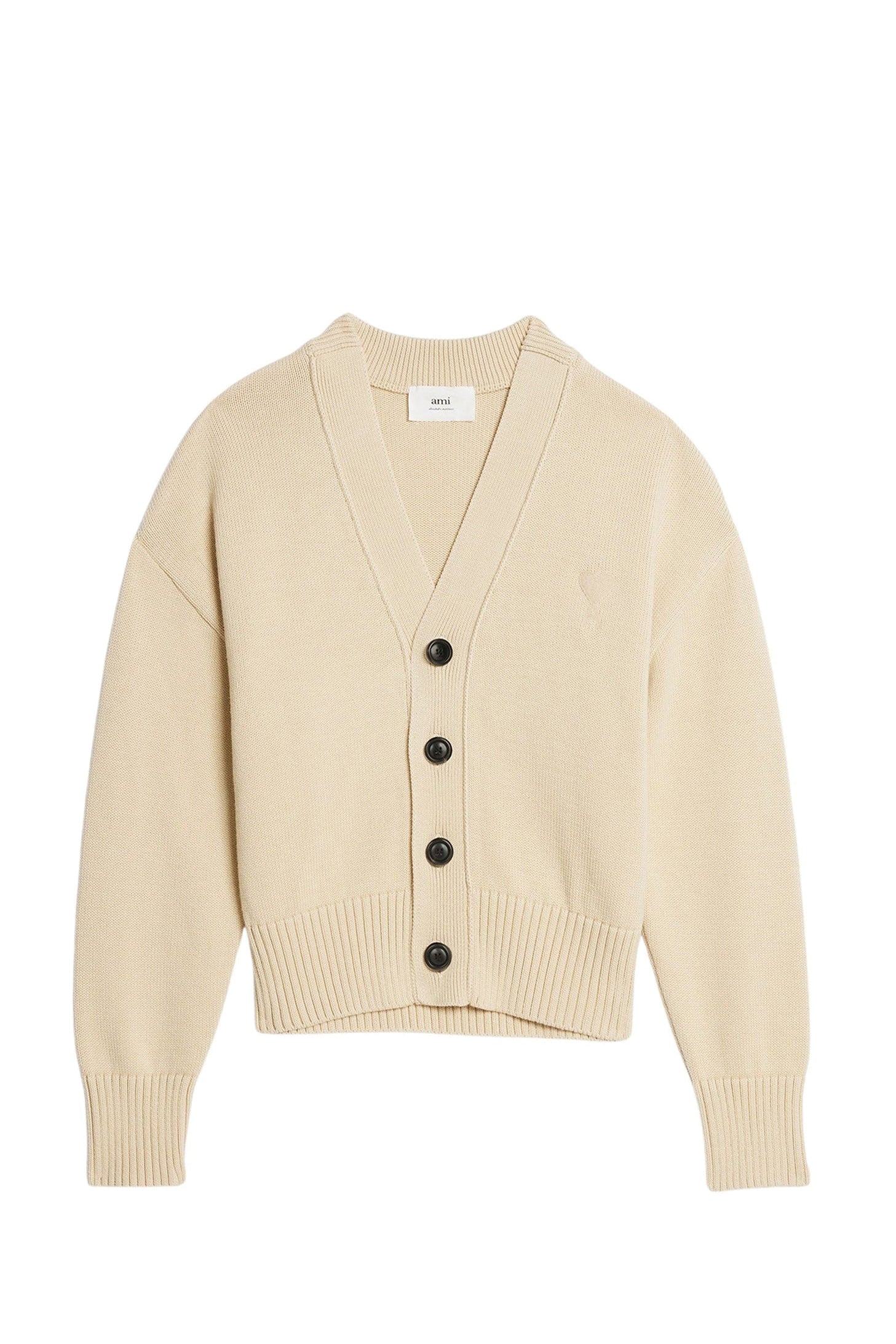 Cardigan Ami de Cœur boutonné en maille - Vanilla