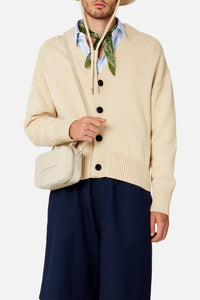 Ami de Coeur buttoned knitted cardigan - Vanilla