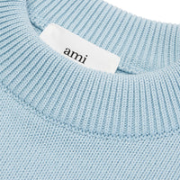 Pull Ami de Cœur à col rond en maille - Sky Blue