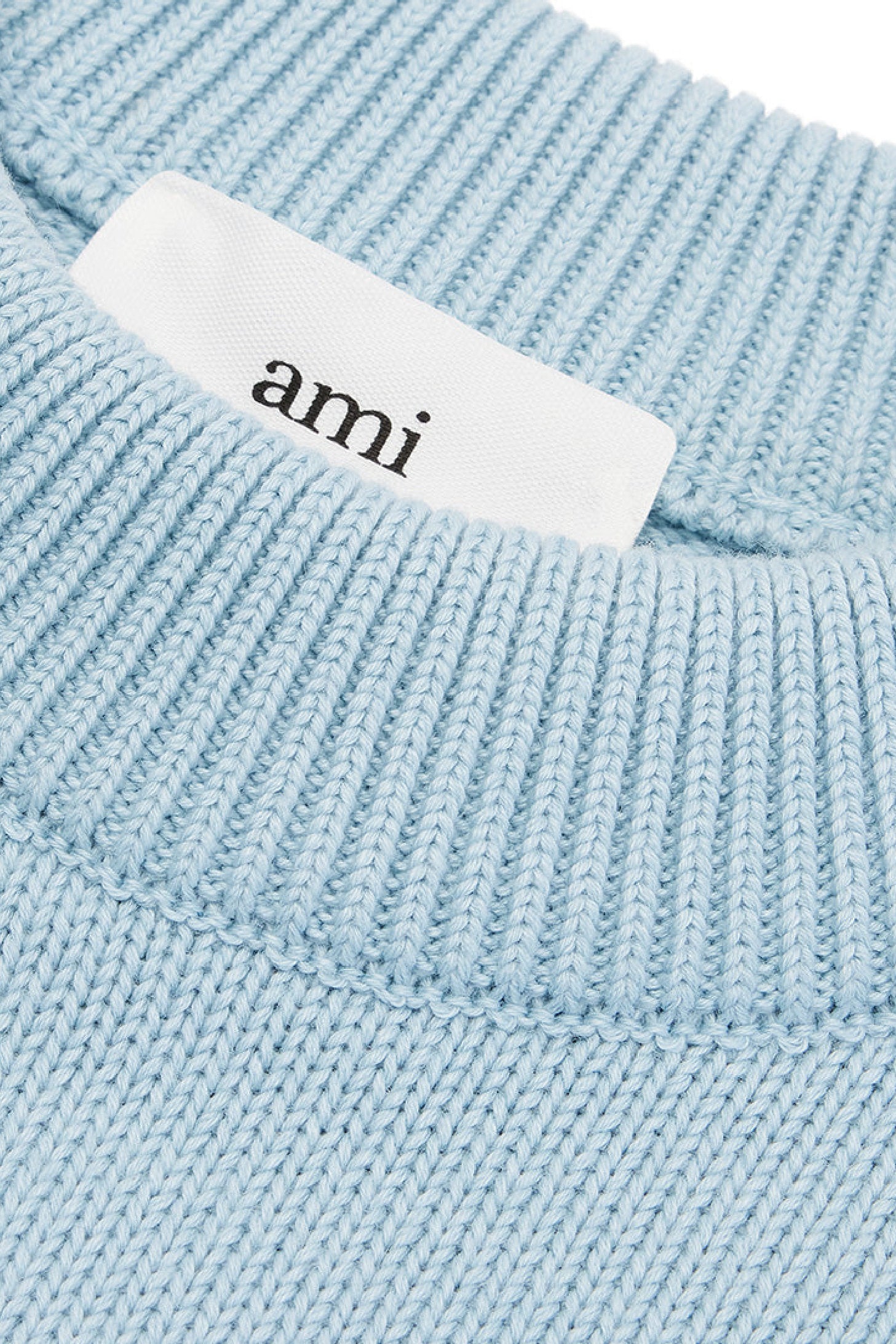 Pull Ami de Cœur à col rond en maille - Sky Blue