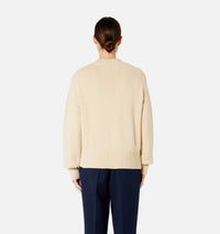 Pull Ami de Cœur à col rond en maille - Vanilla
