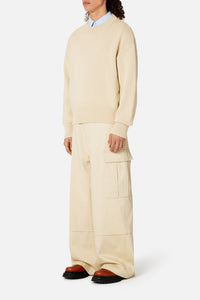 Pull Ami de Cœur à col rond en maille - Vanilla