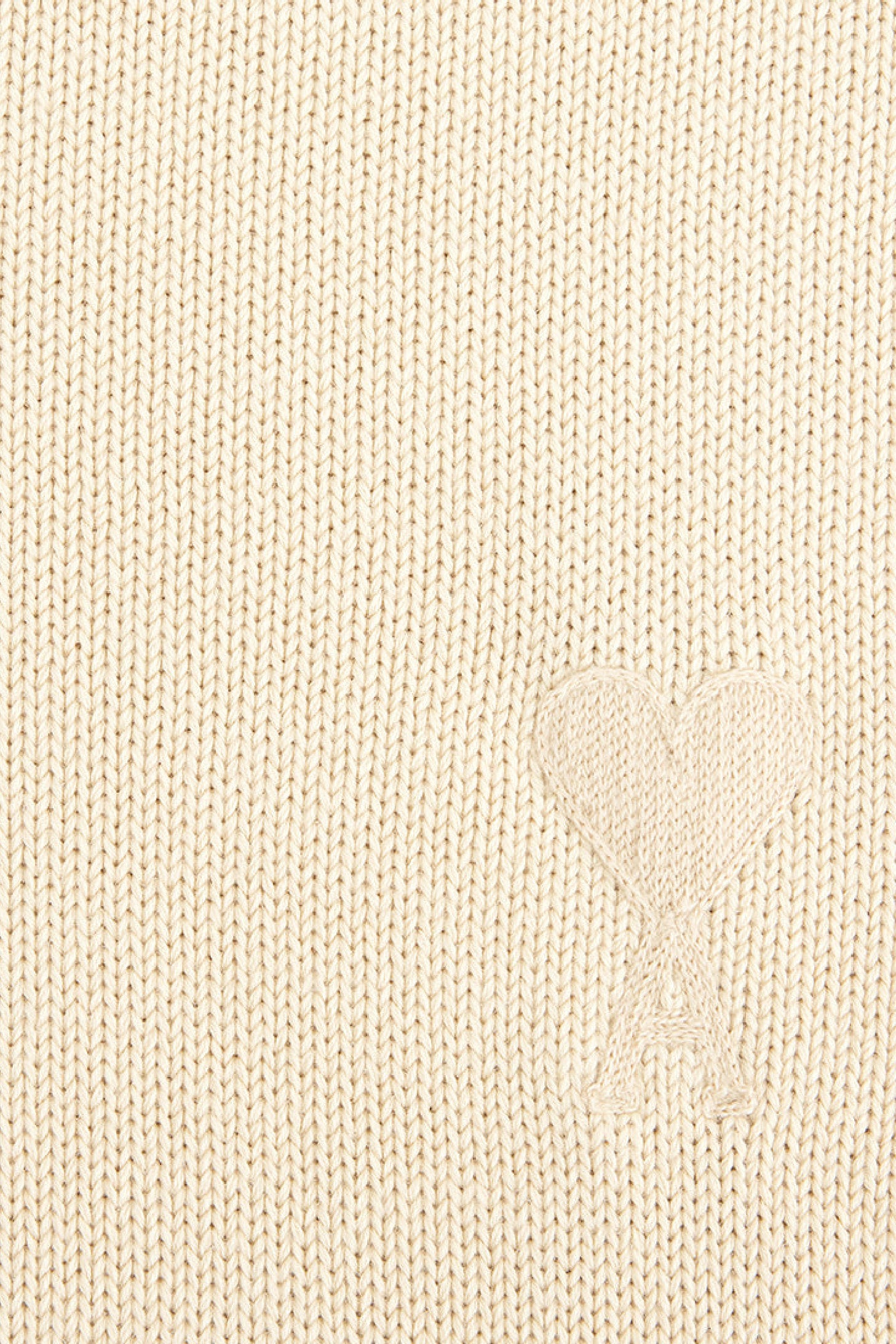 Pull Ami de Cœur à col rond en maille - Vanilla