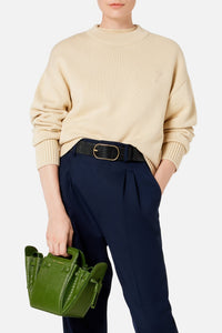 Pull Ami de Cœur à col rond en maille - Vanilla