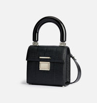 Petit sac à bandoulière Déjà-Vu en cuir - Black