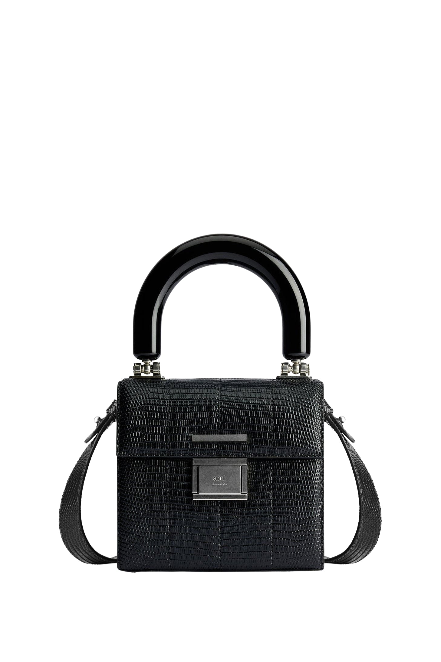 Petit sac à bandoulière Déjà-Vu en cuir - Black