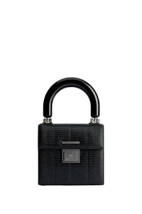 Petit sac à bandoulière Déjà-Vu en cuir - Black