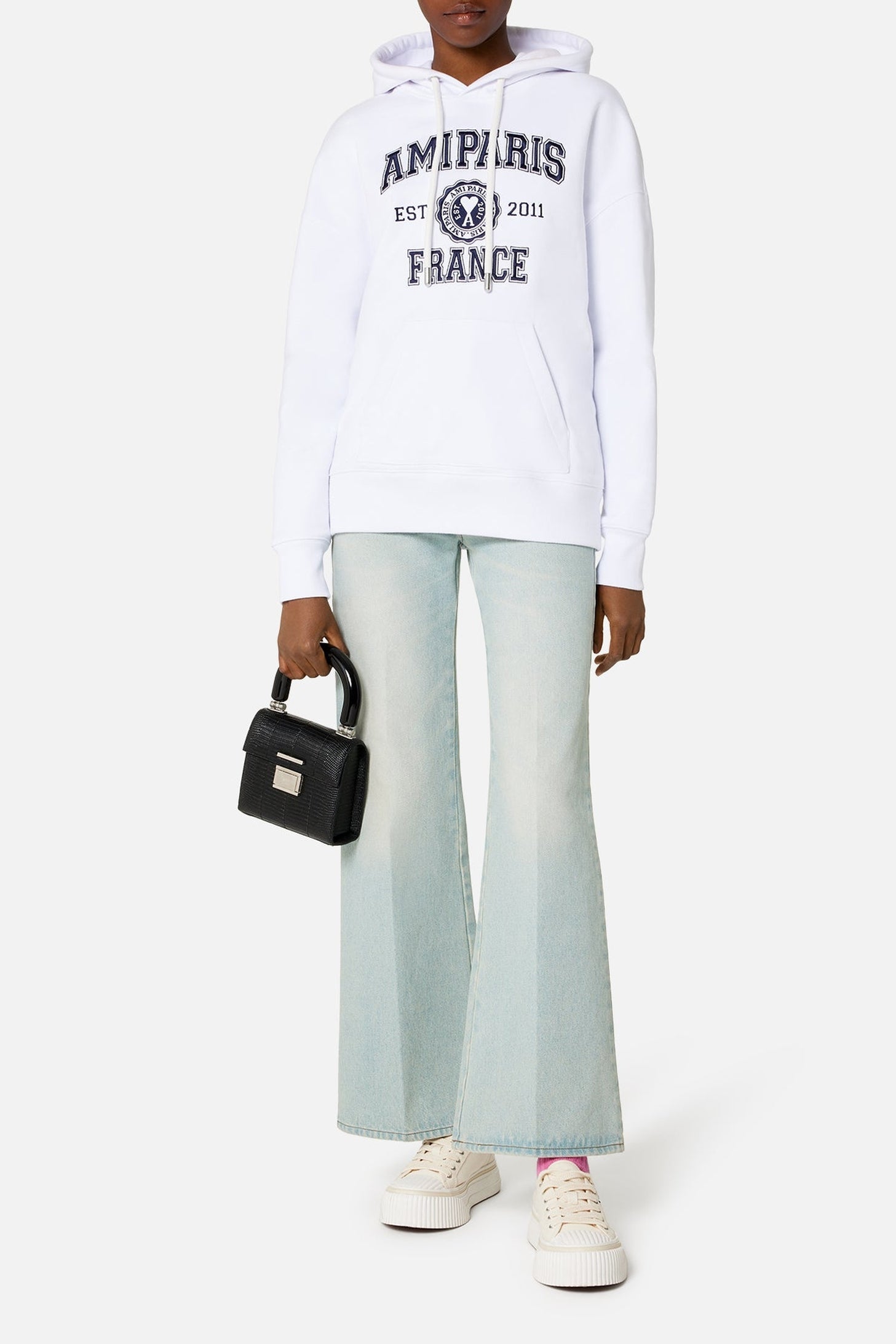 Petit sac à bandoulière Déjà-Vu en cuir - Black