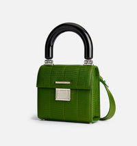Petit sac à bandoulière Déjà-Vu en cuir - Evergreen