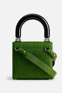 Petit sac à bandoulière Déjà-Vu en cuir - Evergreen