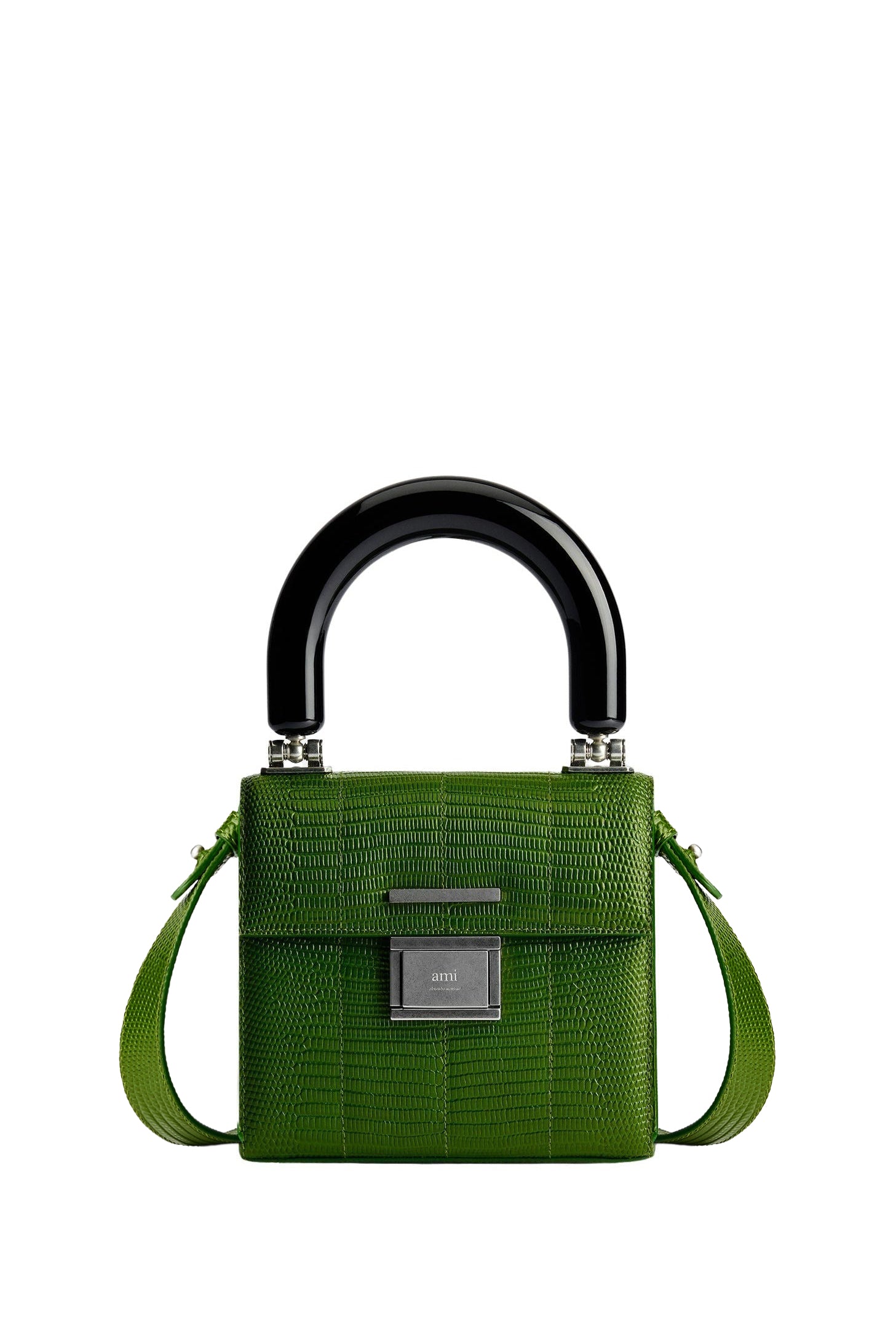 Petit sac à bandoulière Déjà-Vu en cuir - Evergreen