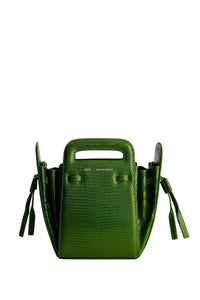Sac à bandoulière Accordéon en cuir - Evergreen