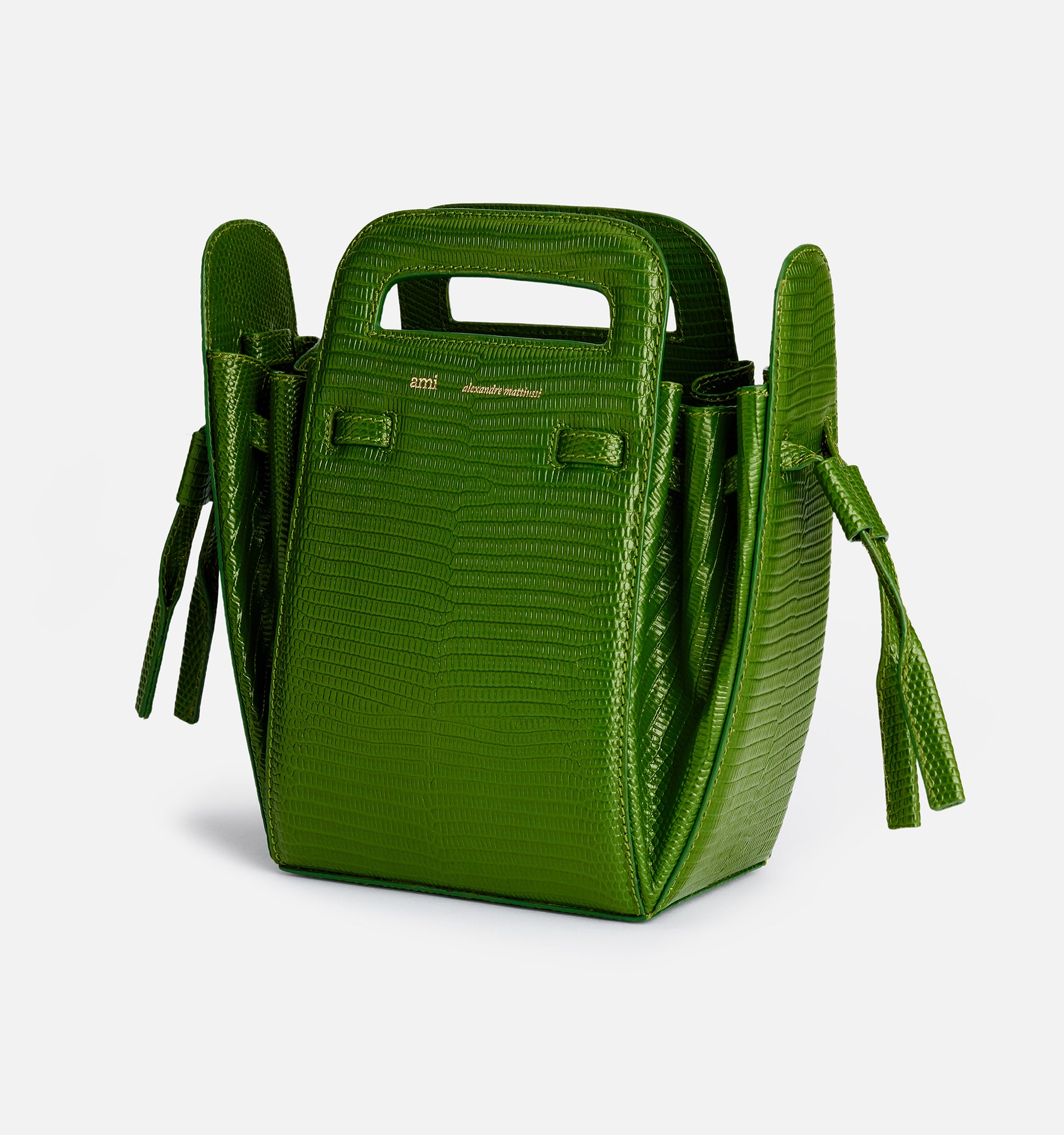 Sac à bandoulière Accordéon en cuir - Evergreen