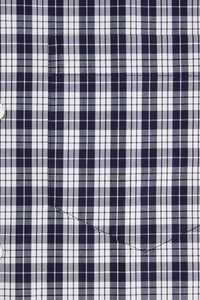 Chemise boxy à carreaux - Nautic Blue & White