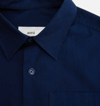 Chemise boxy à poignets boutonnés - Nautic Blue