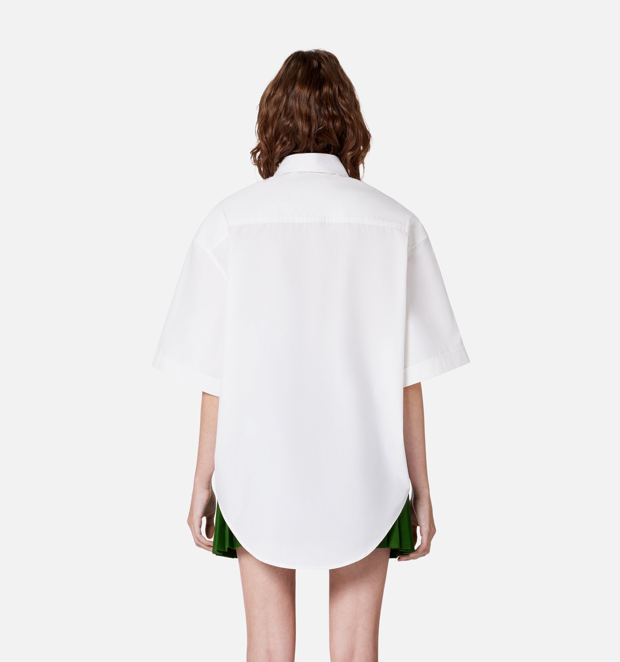 Chemise boxy à manches courtes - Natural White