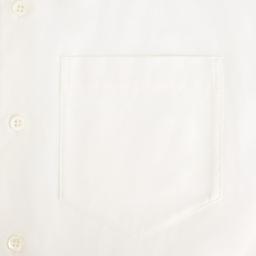 Chemise boxy à manches courtes - Natural White