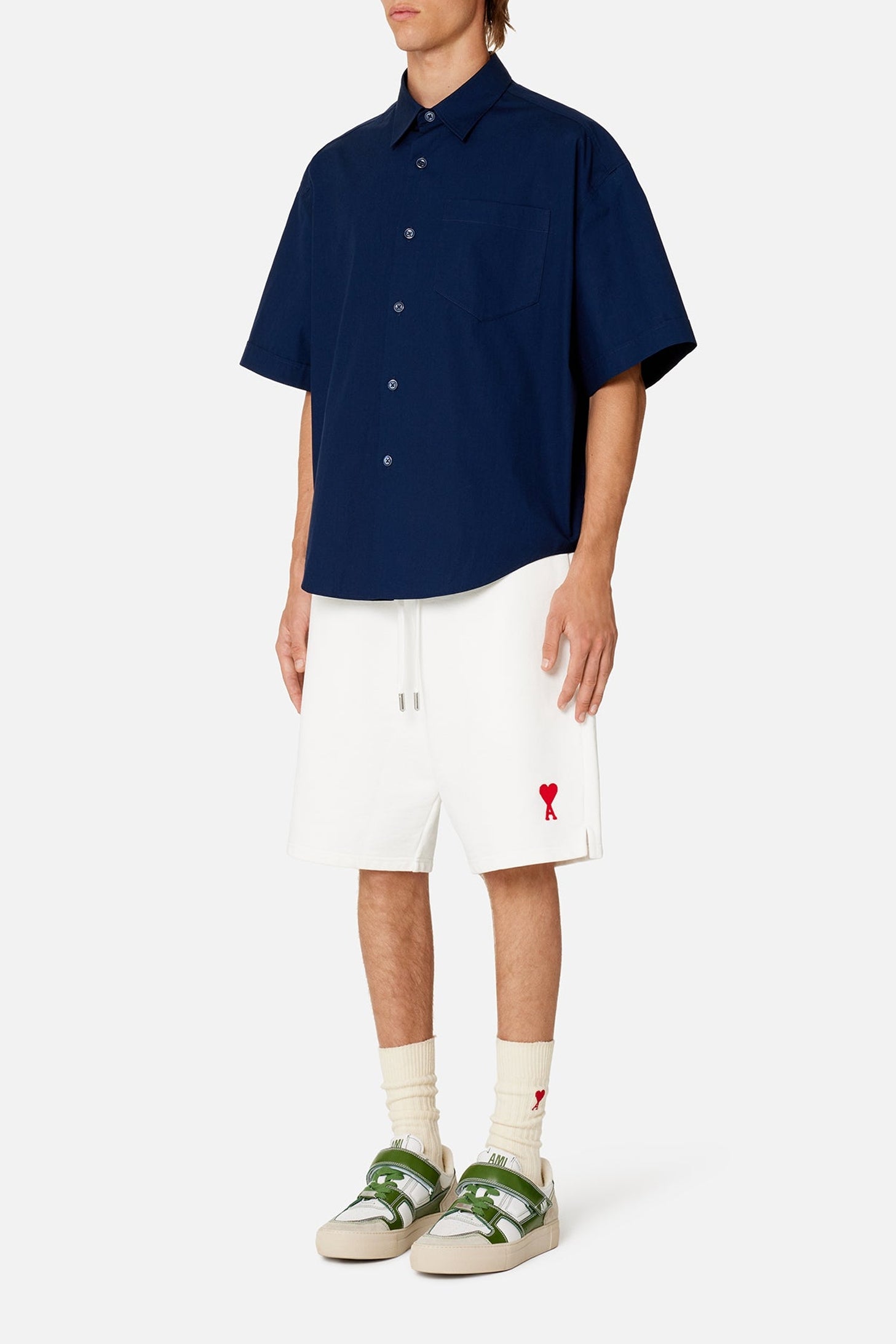 Chemise boxy à manches courtes - Nautic Blue