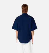 Chemise boxy à manches courtes - Nautic Blue