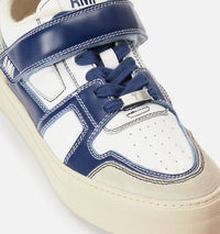 Sneakers basses Ami Arcade en cuir - Nautic Blue & White