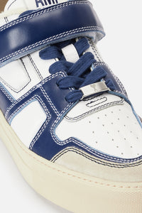 Sneakers basses Ami Arcade en cuir - Nautic Blue & White