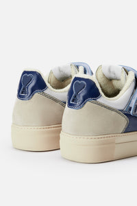 Sneakers basses Ami Arcade en cuir - Nautic Blue & White