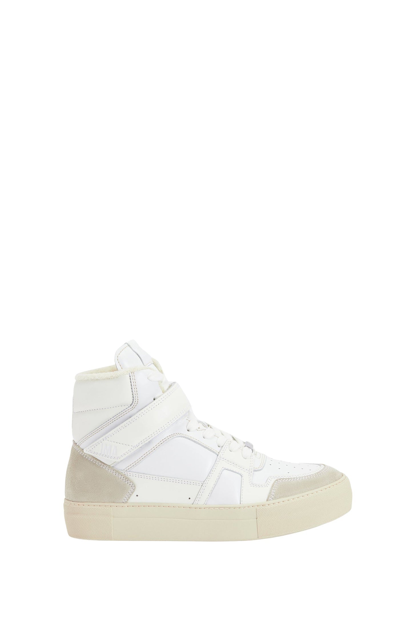Sneakers montantes Ami Arcade en cuir - White