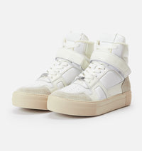 Sneakers montantes Ami Arcade en cuir - White