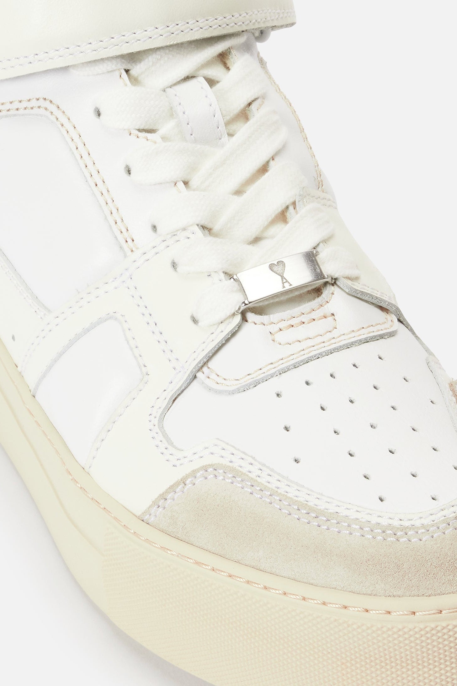 Ami Arcade high-top sneakers in leather - White