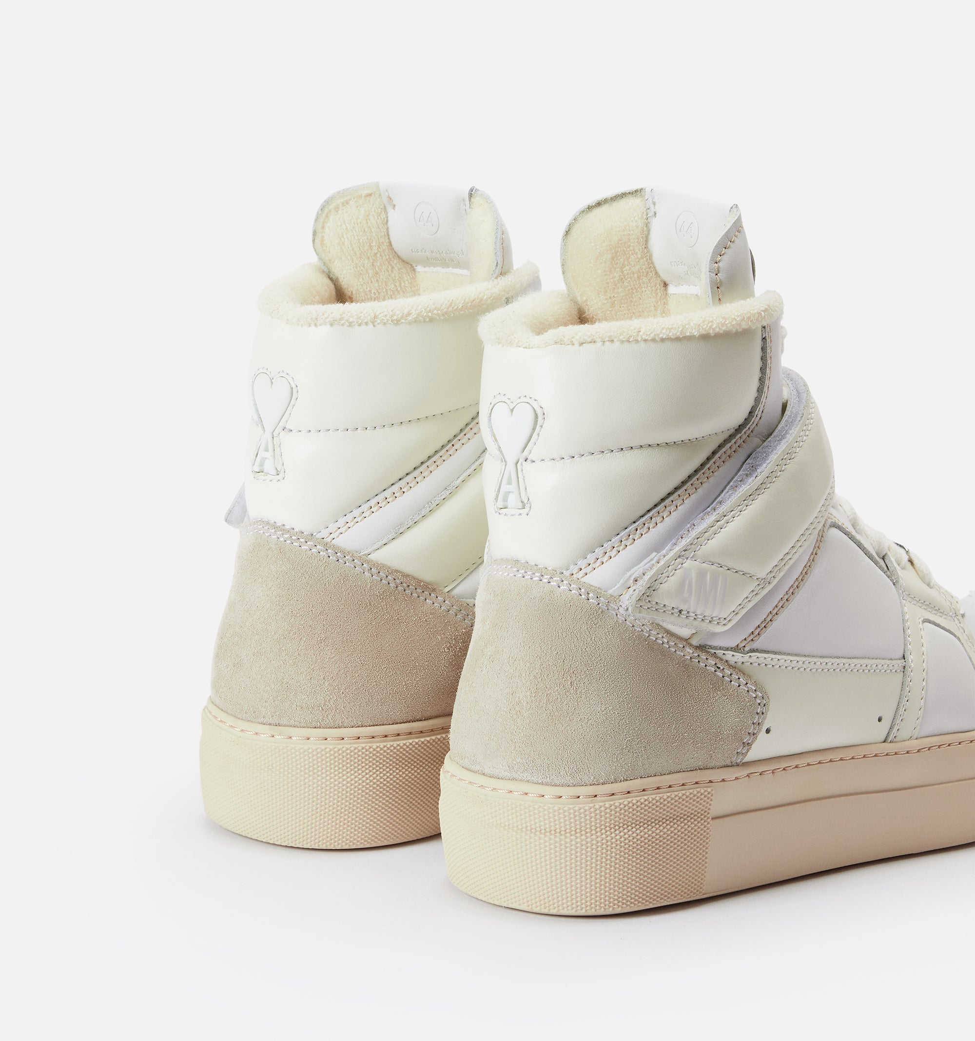 Sneakers montantes Ami Arcade en cuir - White