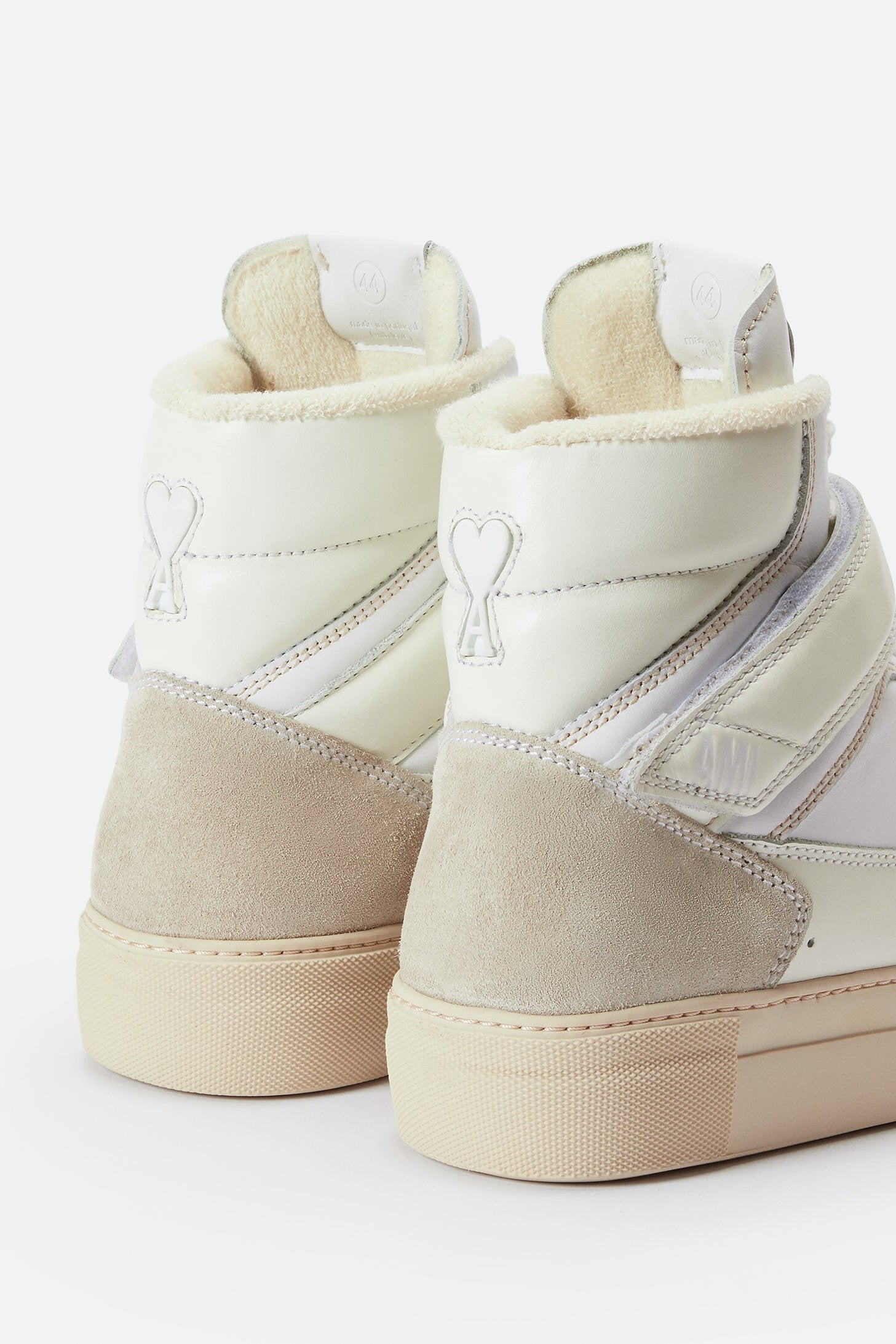 Ami Arcade high-top sneakers in leather - White