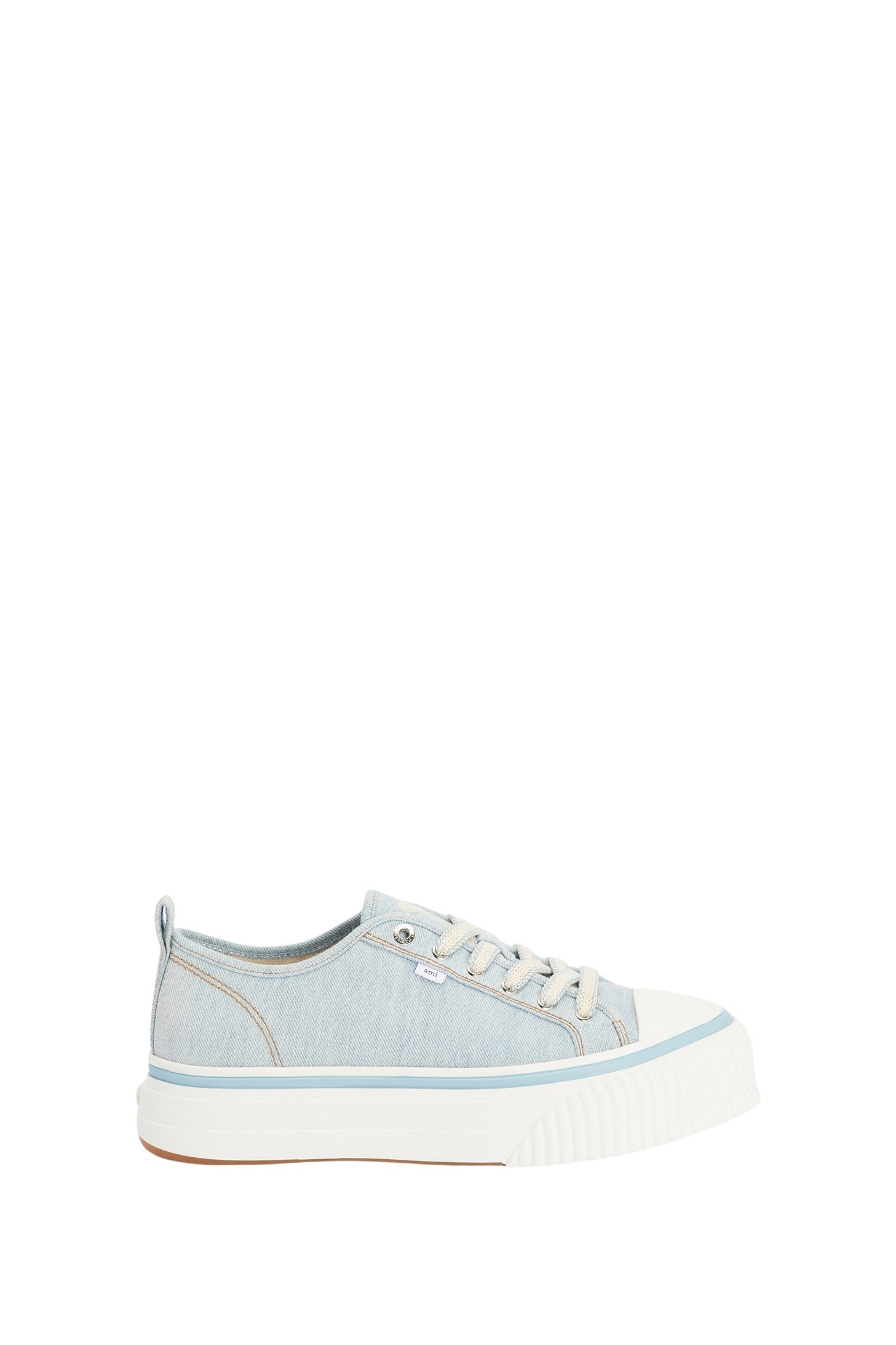 Sneakers basses Ami 1980 en tissu - Bleached Blue