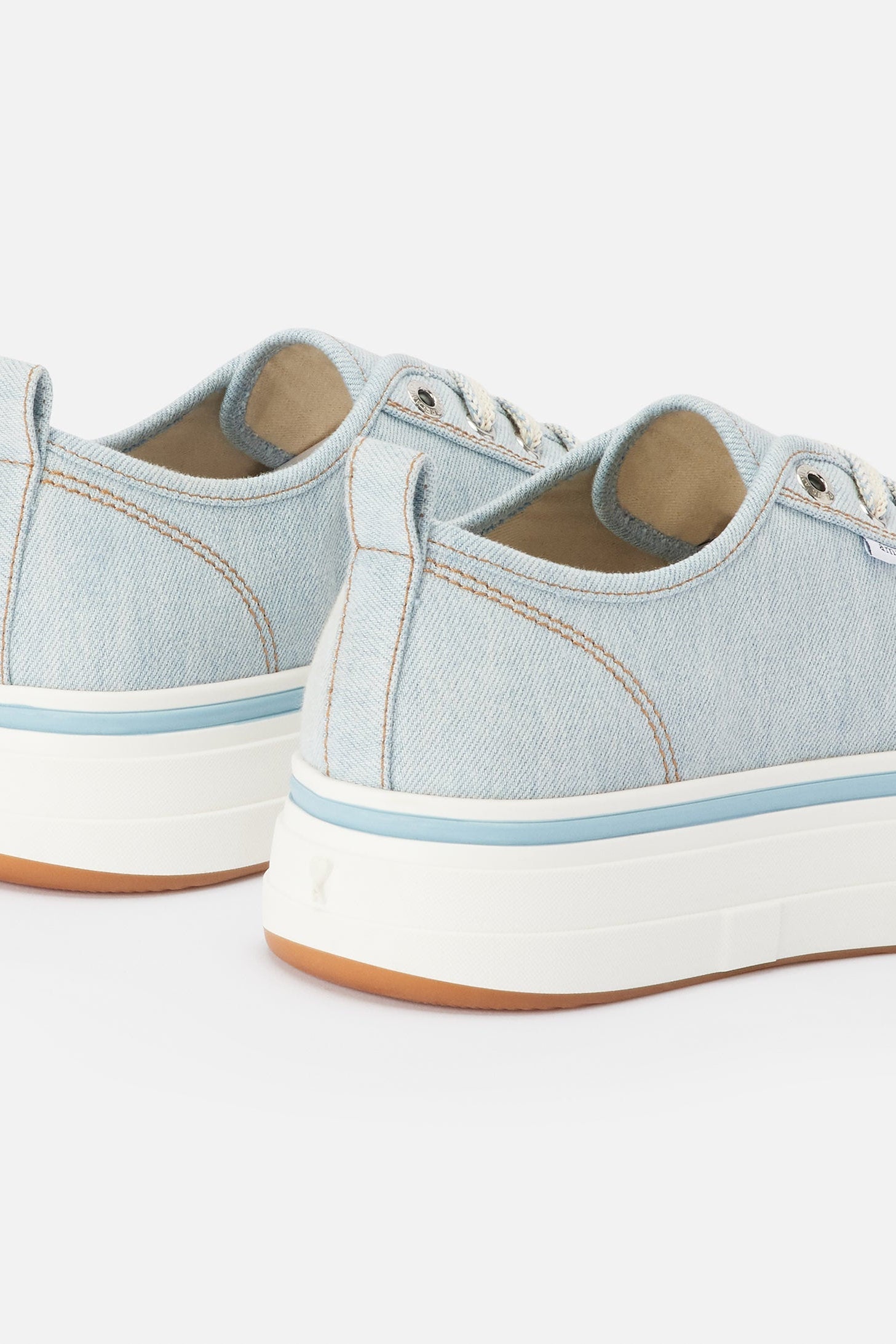 Sneakers basses Ami 1980 en tissu - Bleached Blue