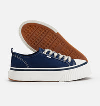 Sneakers basses Ami 1980 en tissu - Nautic Blue