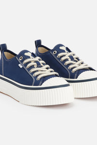 Sneakers basses Ami 1980 en tissu - Nautic Blue