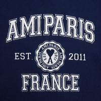 Sweatshirt Ami Paris à col rond - Nautic Blue