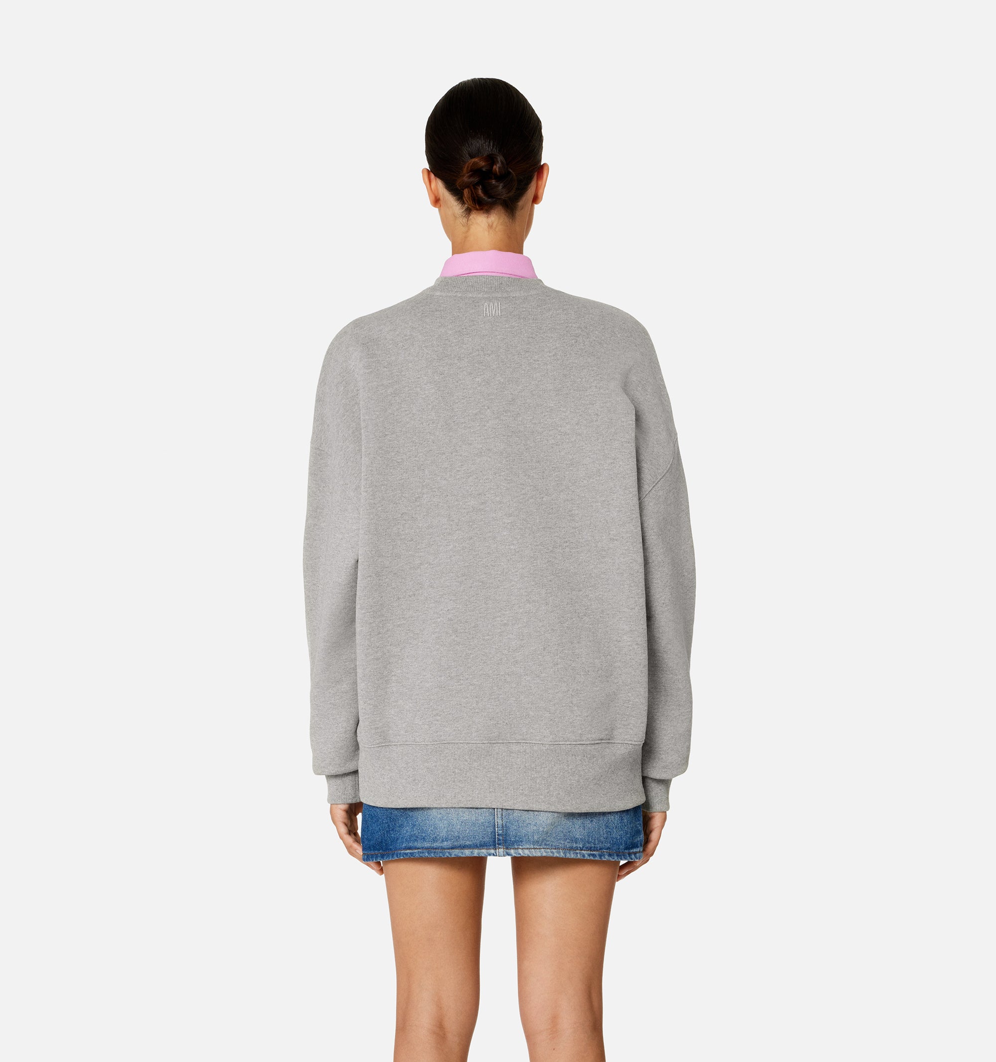 Sweatshirt Cœur Sacré à col rond - Heather Grey