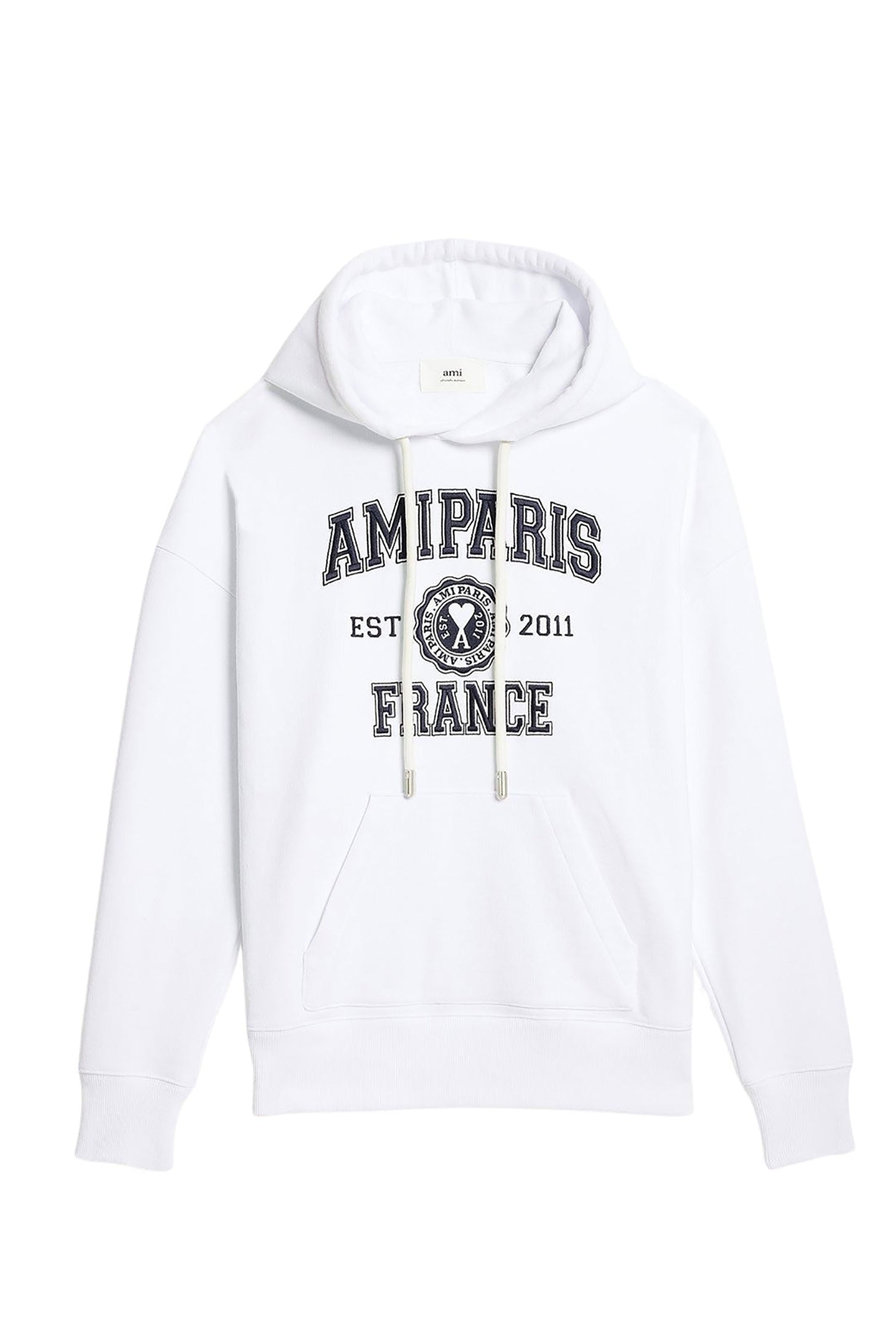 Sweat à capuche Ami Paris - White
