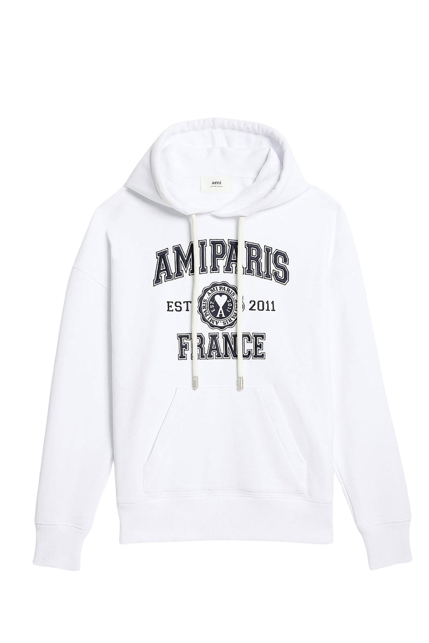Sweat à capuche Ami Paris - White