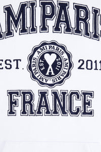 Sweat à capuche Ami Paris - White