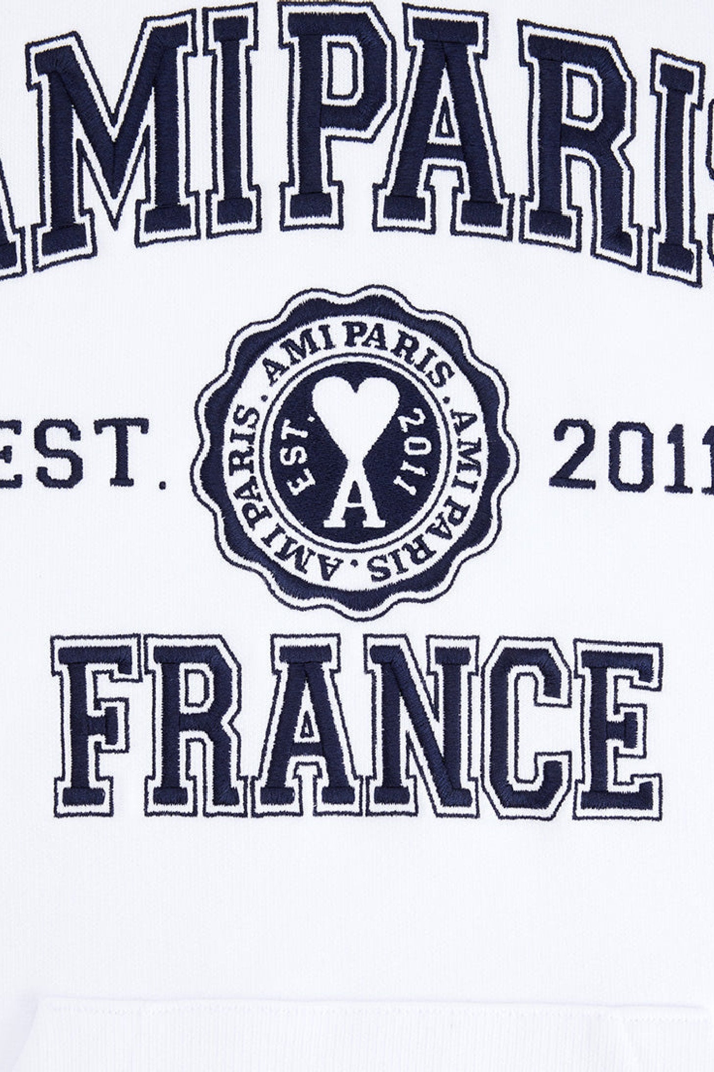 Sweat à capuche Ami Paris - White