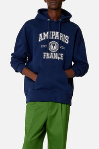 Sweat à capuche Ami Paris - Nautic Blue