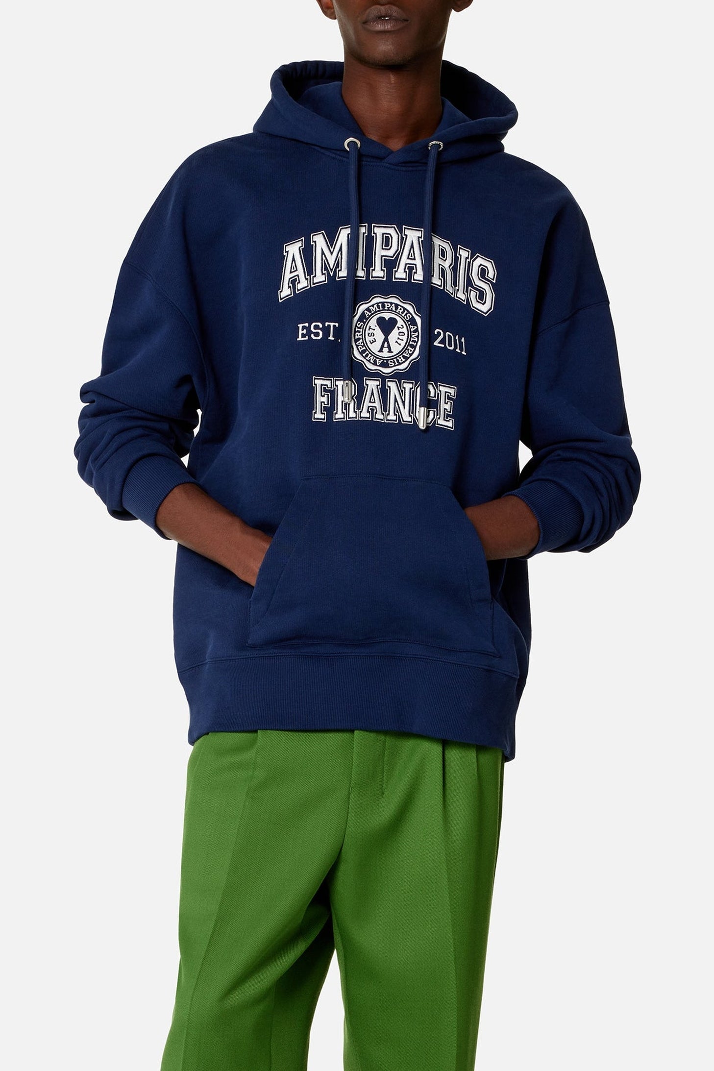 Sweat à capuche Ami Paris - Nautic Blue