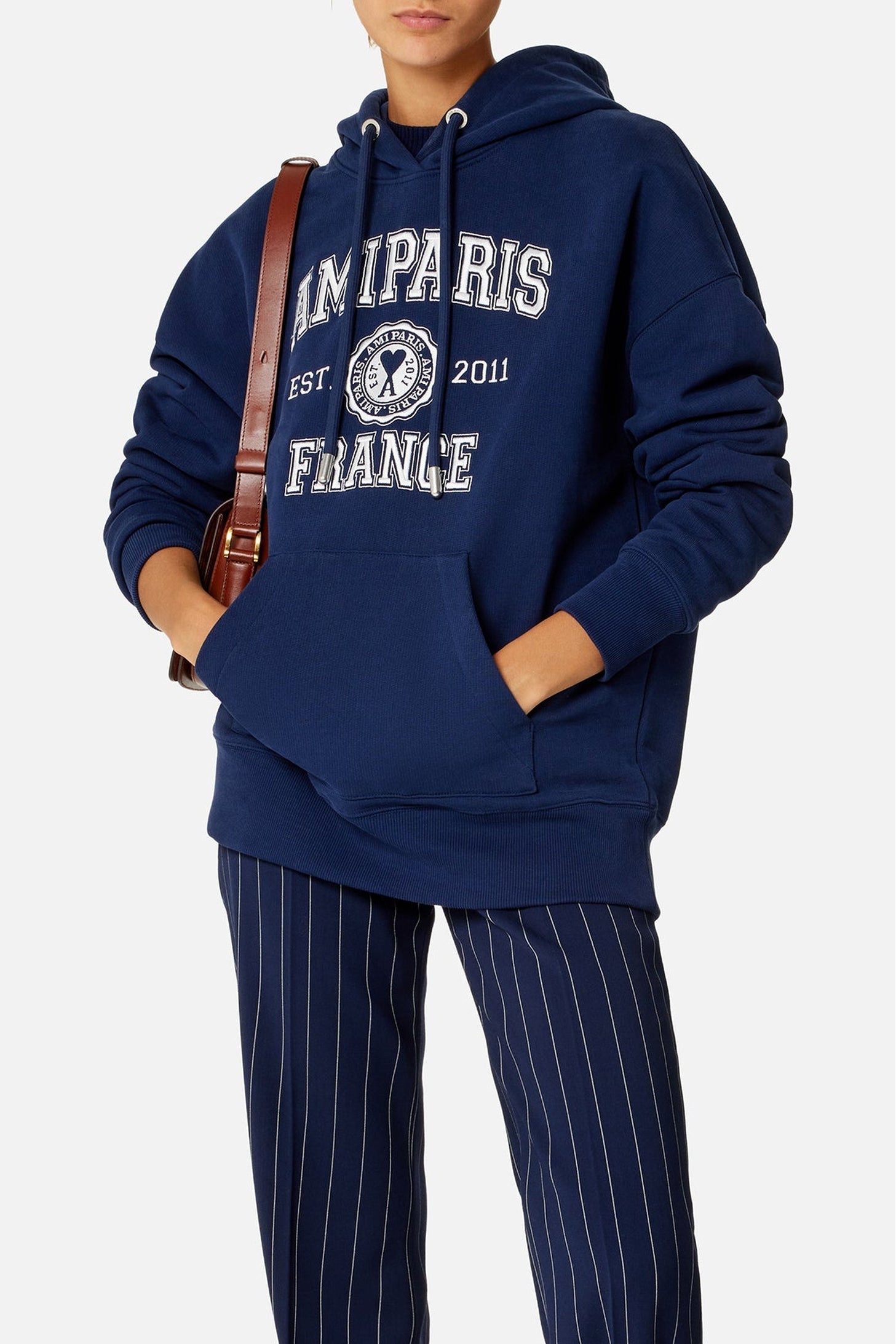 Sweat à capuche Ami Paris - Nautic Blue