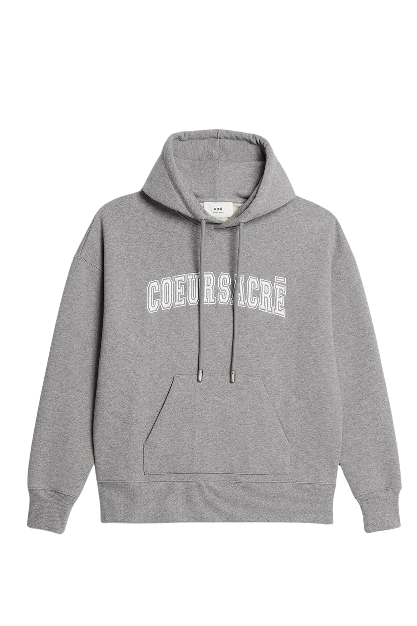 Sweat à capuche Cœur Sacré - Heather Grey