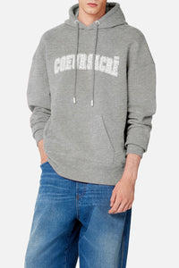Sweat à capuche Cœur Sacré - Heather Grey