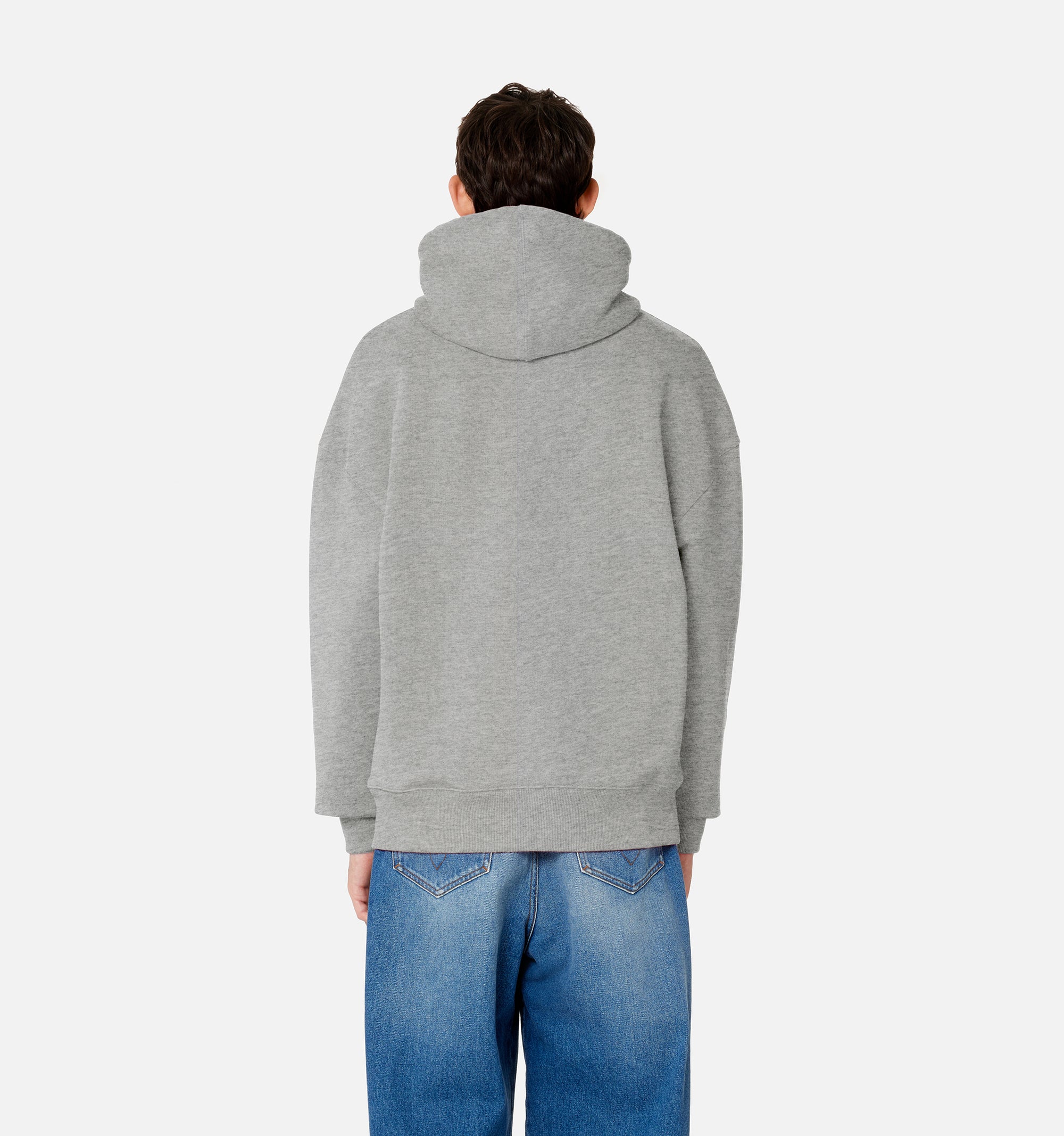 Sweat à capuche Cœur Sacré - Heather Grey