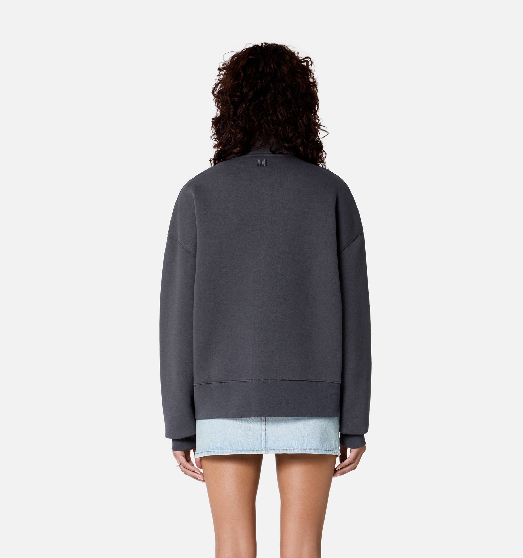 Sweatshirt Ami de Cœur zippé - Stone Grey