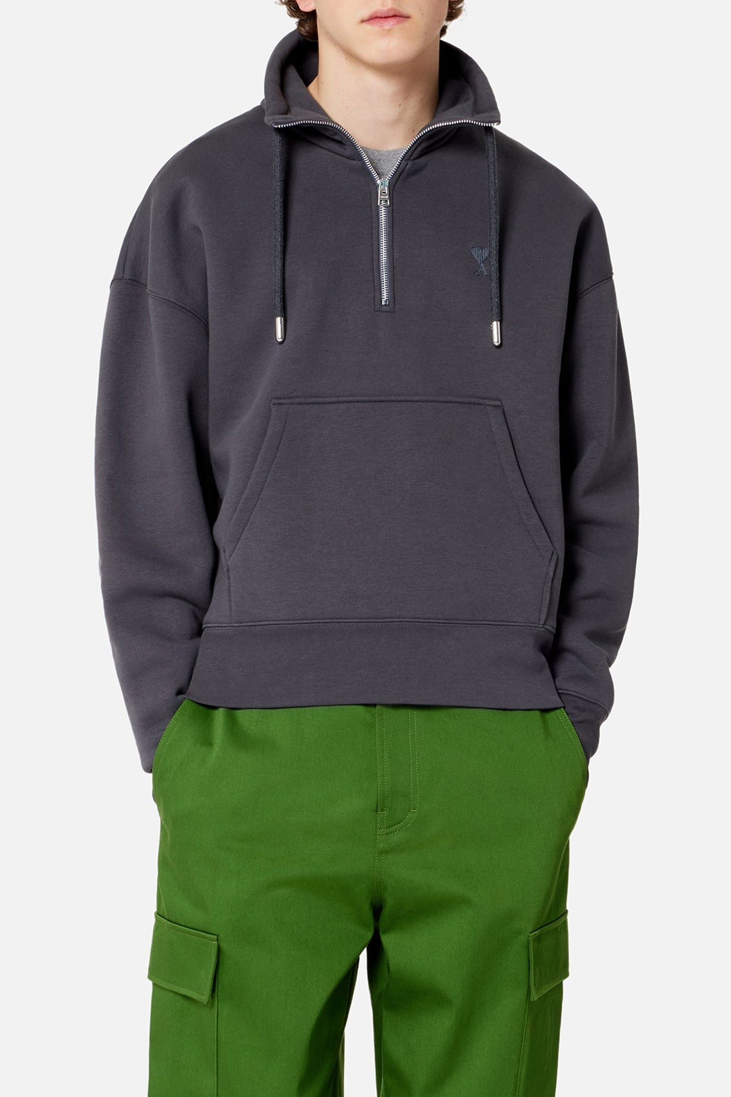 Sweatshirt Ami de Cœur zippé - Stone Grey